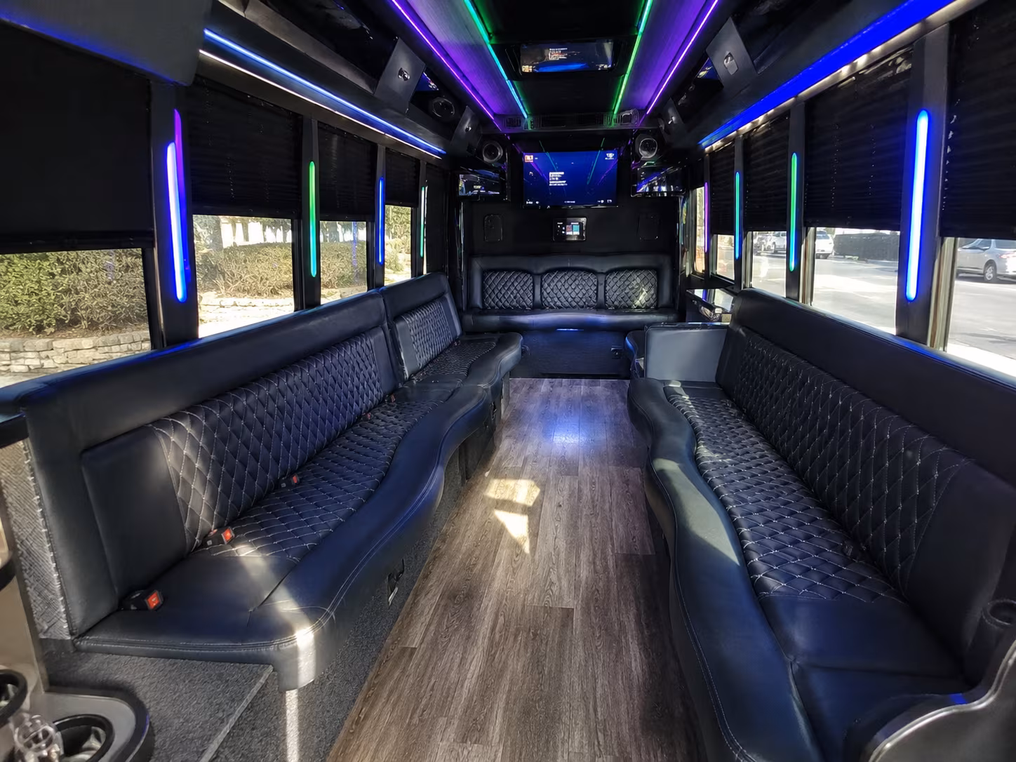 olathe 15 passenger party bus interior
