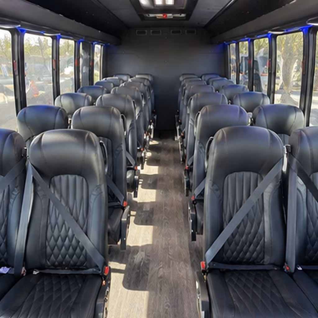 olathe 25 passenger minibus inside