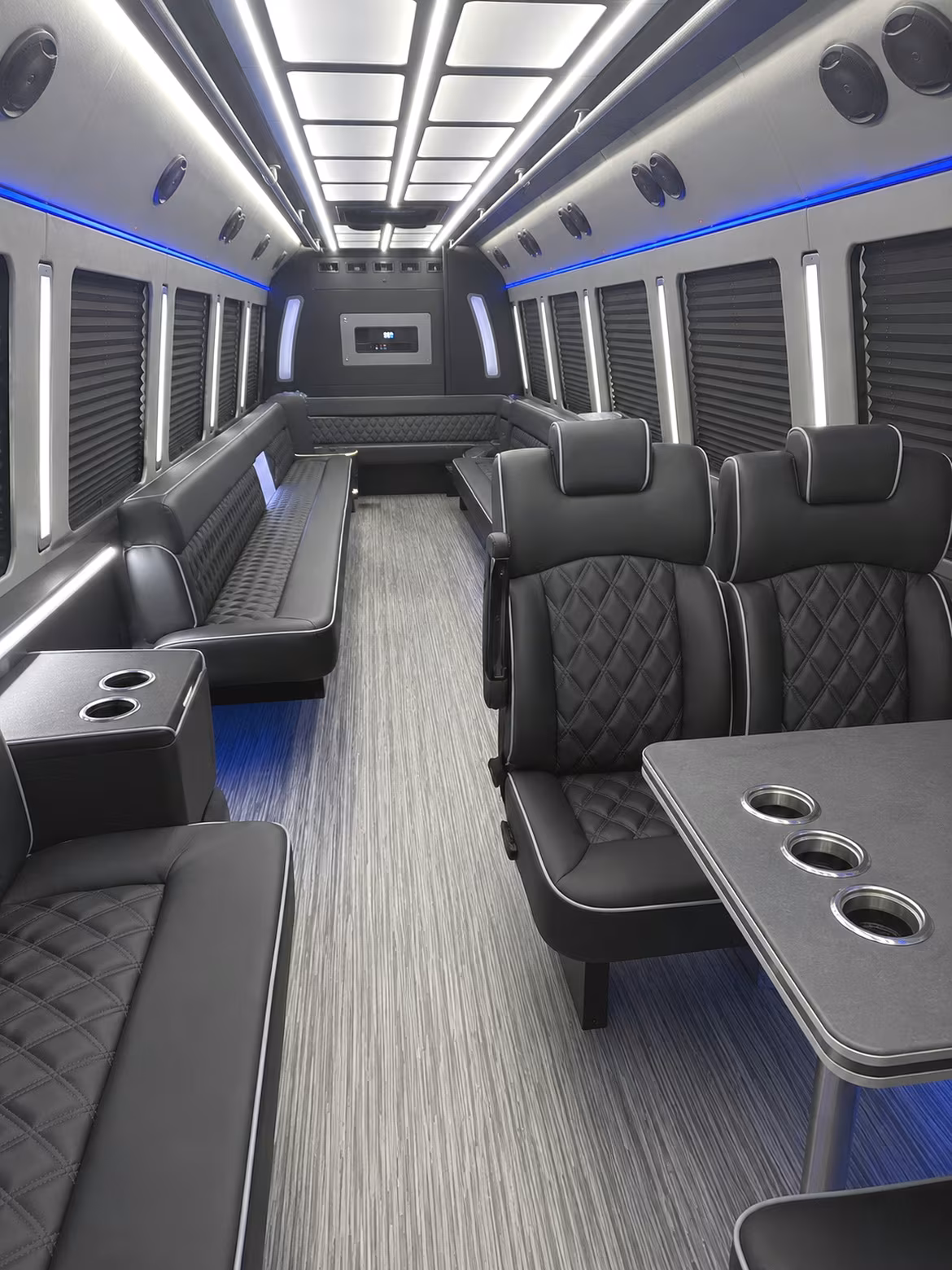 olathe 25 passenger party bus inside