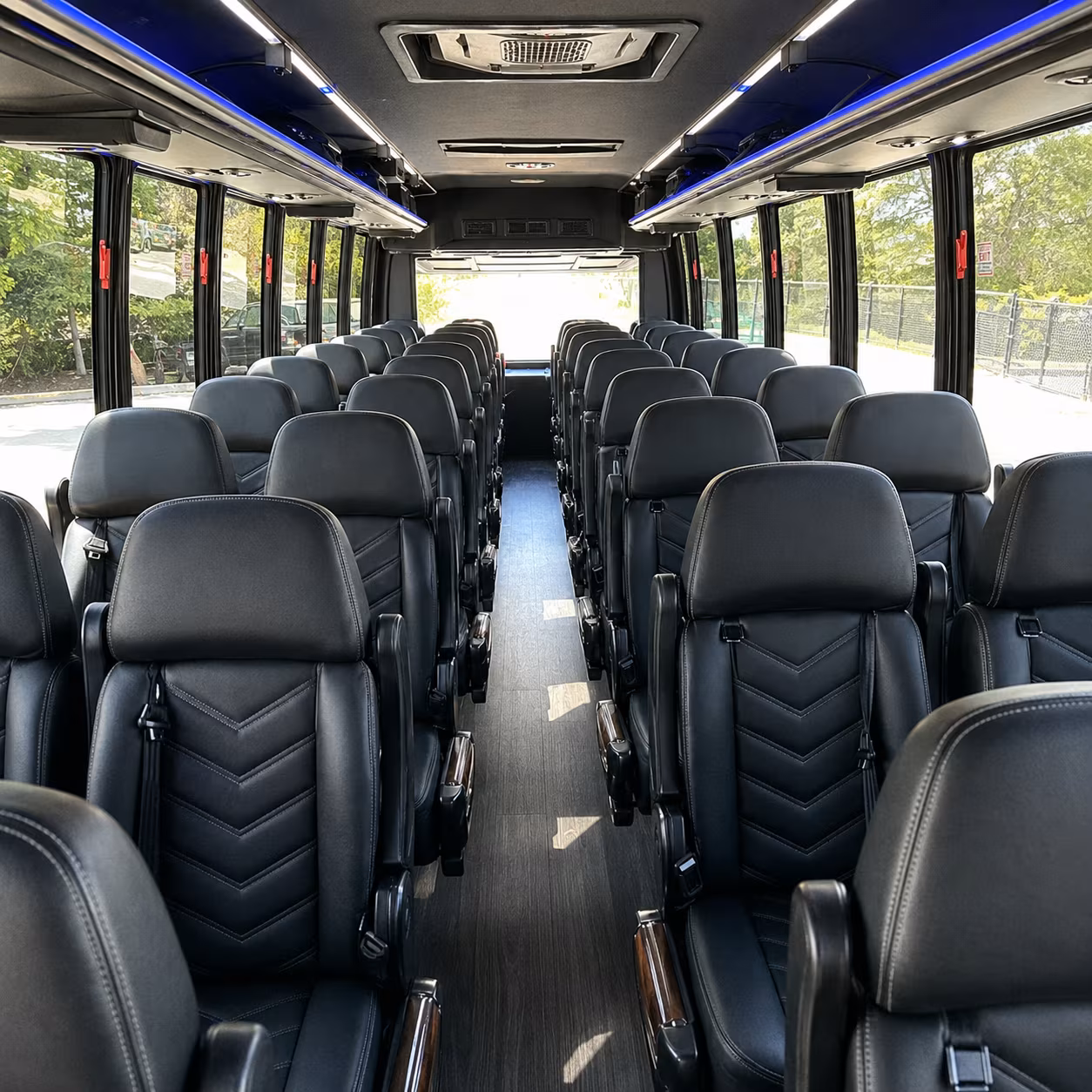 olathe 28 passenger minibus interior