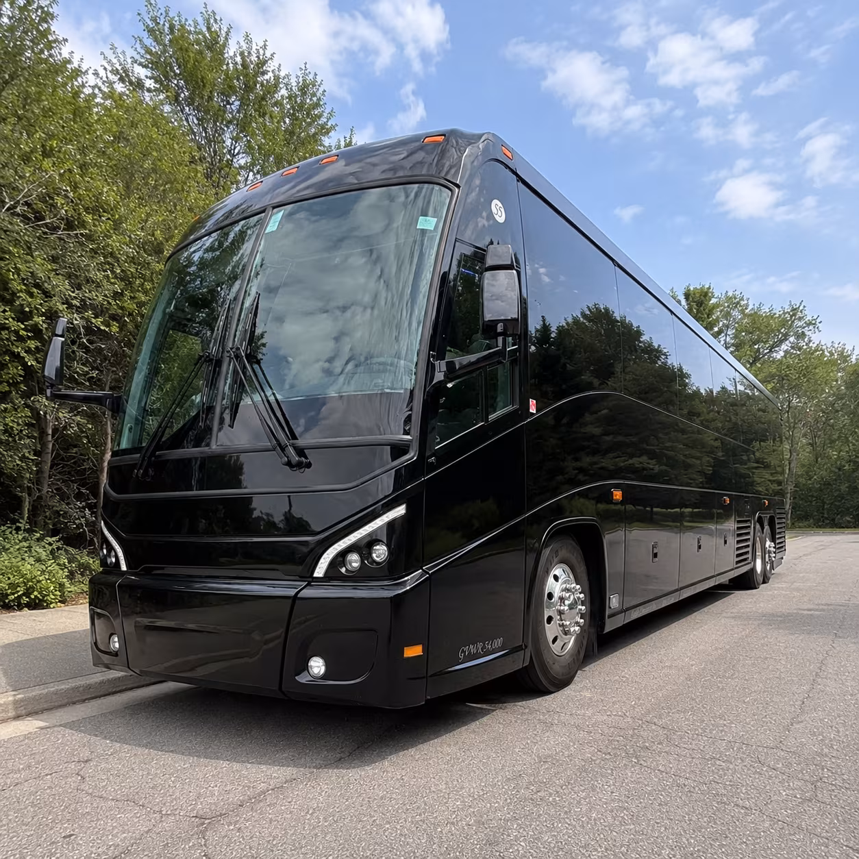 olathe 56 passenger charter bus